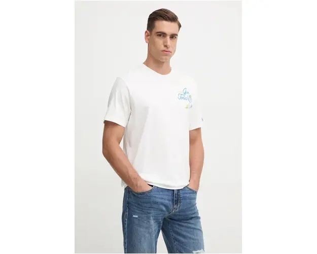 MC2 Saint Barth tricou din bumbac culoarea alb, cu imprimeu