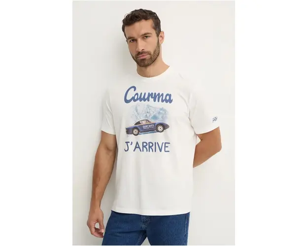 MC2 Saint Barth tricou din bumbac culoarea roz, cu imprimeu