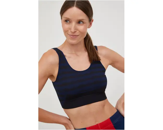 adidas Performance sutien sport Marimekko culoarea albastru marin, modelator