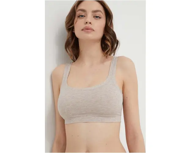 United Colors of Benetton sutien culoarea bej, neted