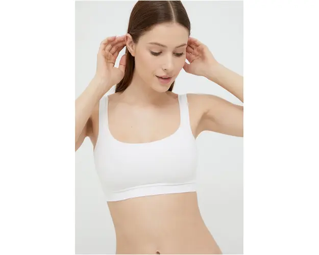 United Colors of Benetton sutien culoarea alb, neted