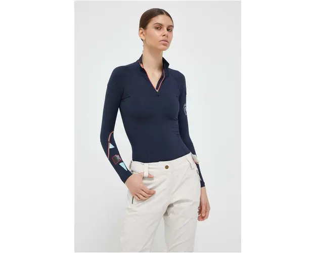 Rossignol longsleeve functional culoarea albastru marin