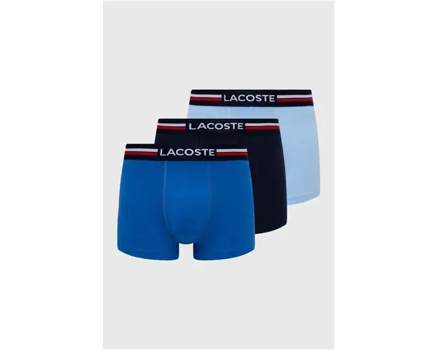 Lacoste boxeri 3-pack barbati, culoarea gri