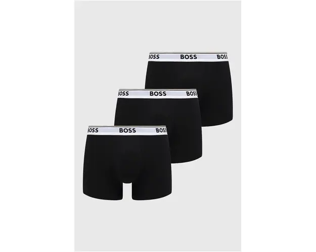BOSS boxeri 3 pack barbati, culoarea negru 50475274