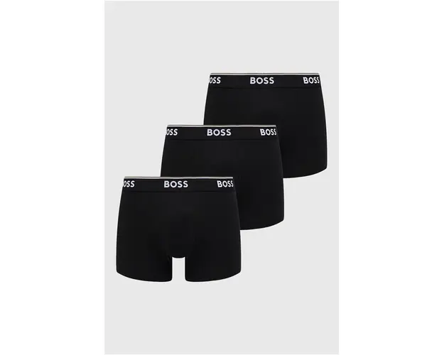 BOSS boxeri 3 pack barbati, culoarea negru 50475274