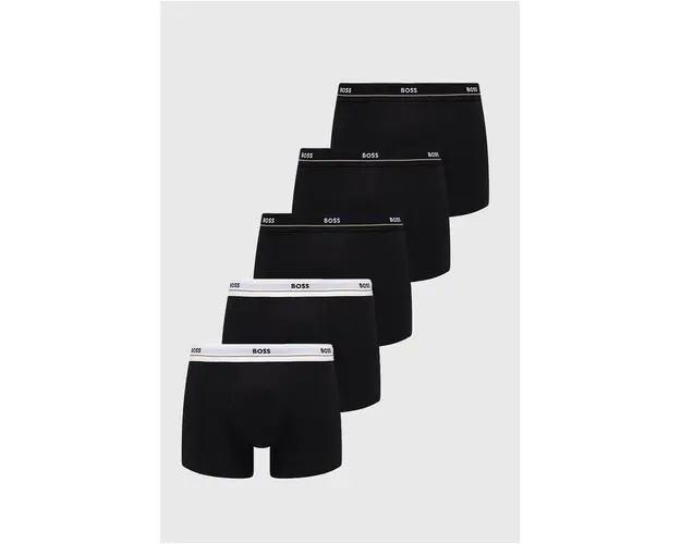 BOSS boxeri 5 pack barbati, culoarea negru 50475275