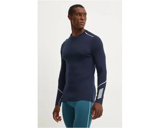 Helly Hansen longsleeve functional din lana LIFA MERINO culoarea albastru marin, 49364