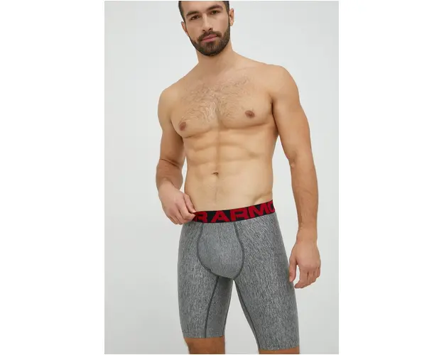 Under Armour boxeri 2-pack barbati, culoarea gri