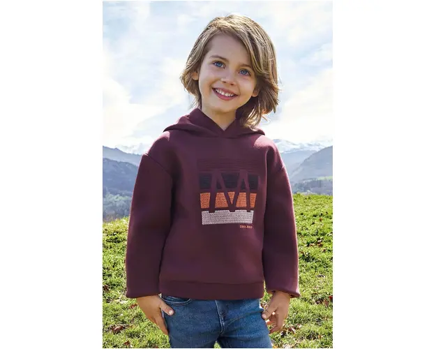 Mayoral bluza copii culoarea bordo, cu imprimeu