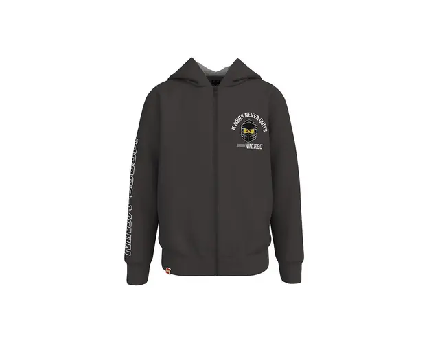 Lego Wear hanorac de bumbac pentru copii culoarea gri, cu imprimeu