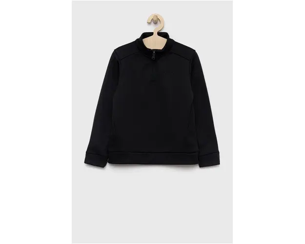 Under Armour bluza copii culoarea negru, neted