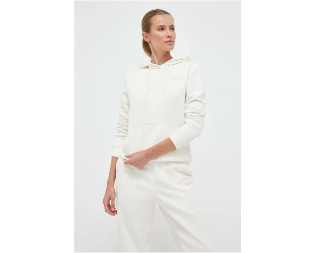 Puma bluza femei, culoarea bej, cu gluga, neted