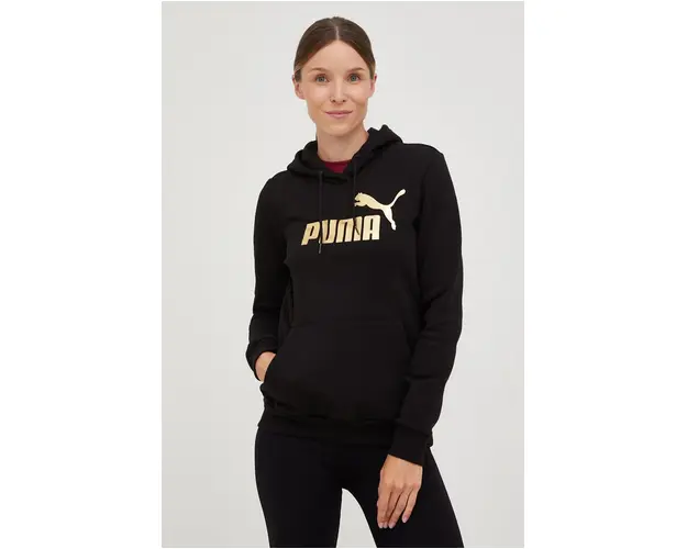 Puma bluza femei, culoarea negru, cu imprimeu