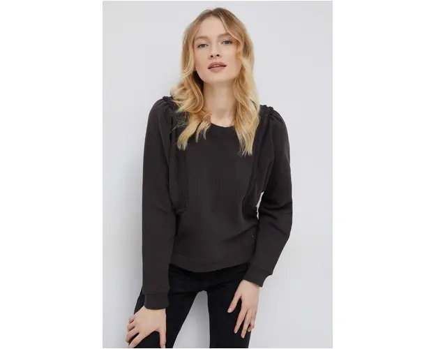 Pepe Jeans bluza femei, culoarea maro, neted