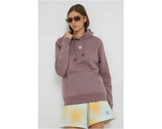 adidas Originals bluza femei, culoarea roz, neted