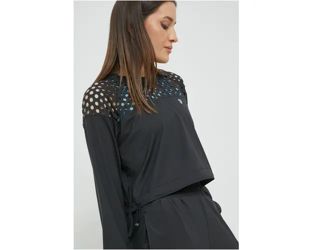 Fila hanorac Racharia femei, culoarea negru, neted