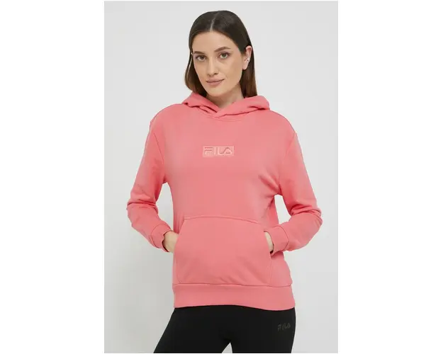 Fila bluza femei, culoarea portocaliu, cu imprimeu