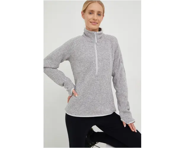 Helly Hansen hanorac Varde femei, culoarea gri, melanj