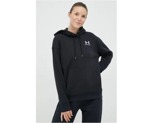 Under Armour bluza femei, culoarea negru, neted 1373033-690