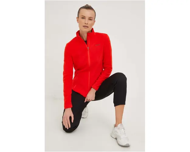 Viking hanorac Tesero femei, culoarea rosu, neted