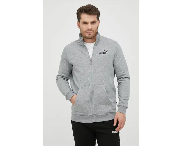 Puma bluza barbati, culoarea gri, melanj