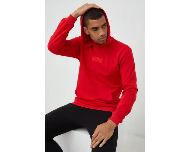 Fila bluza barbati, culoarea rosu, cu imprimeu