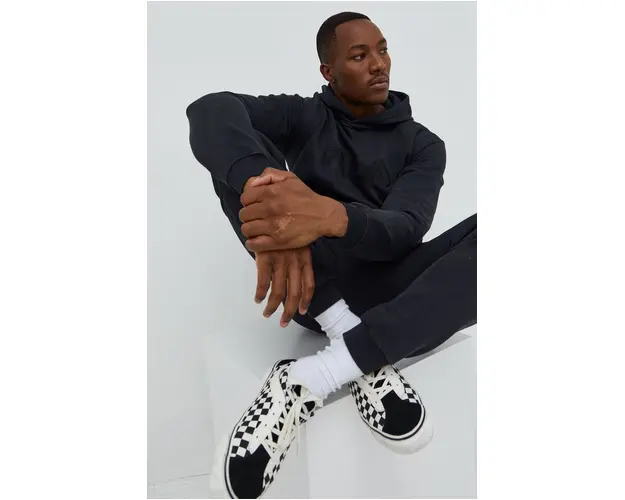 Fila bluza barbati, culoarea negru, cu imprimeu