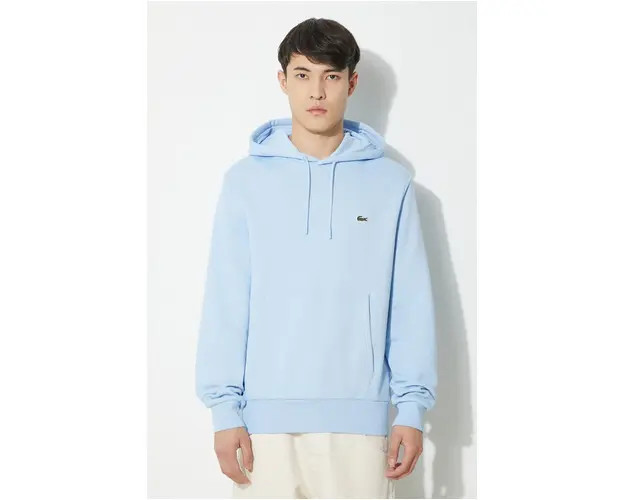 Lacoste bluza cu gluga, neted