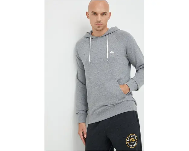 Quiksilver bluza barbati, culoarea gri, melanj