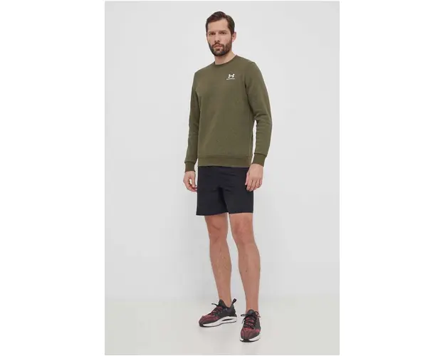 Under Armour bluza barbati, culoarea verde, cu imprimeu