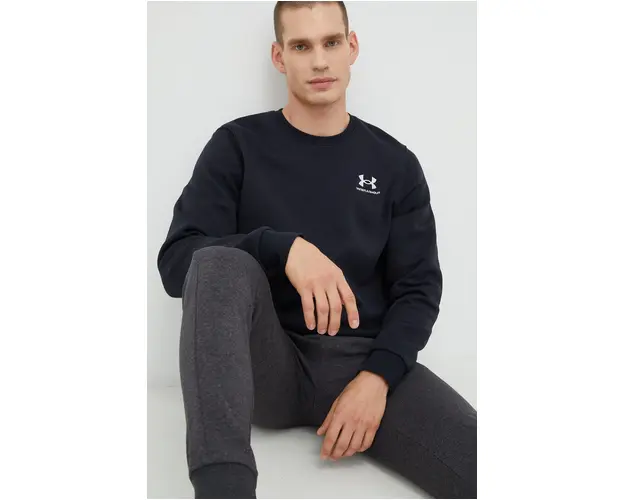 Under Armour bluza barbati, culoarea negru, neted