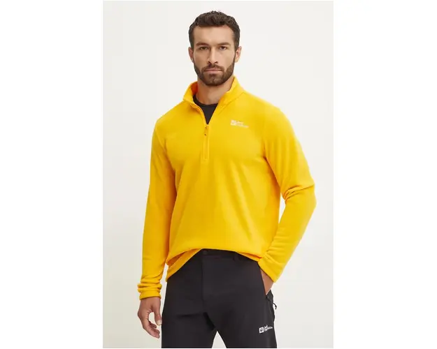 Jack Wolfskin hanorac Taunus culoarea portocaliu, neted