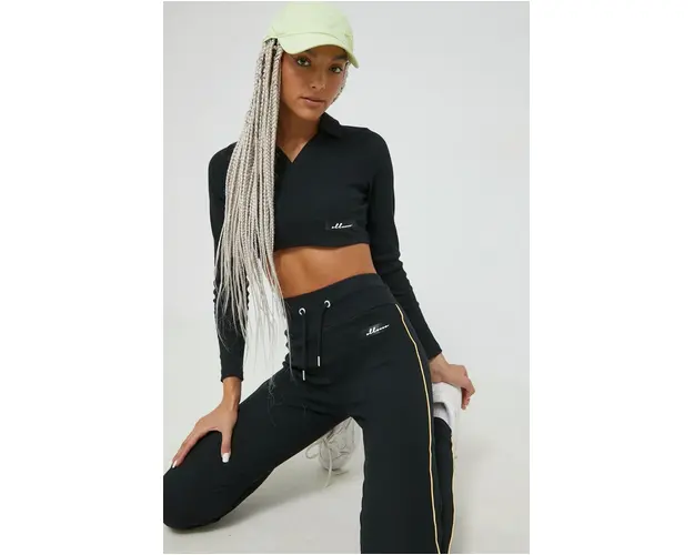 Ellesse longsleeve femei, culoarea negru