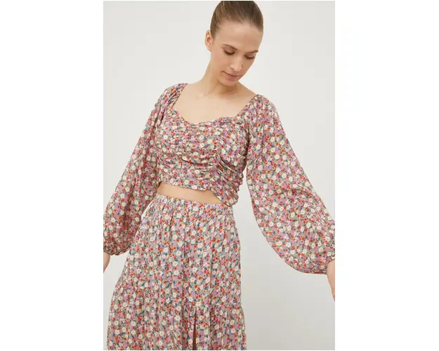 Billabong bluza femei, in modele florale