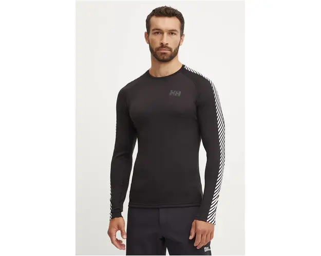 Helly Hansen longsleeve functional Lifa Active culoarea negru, 49412