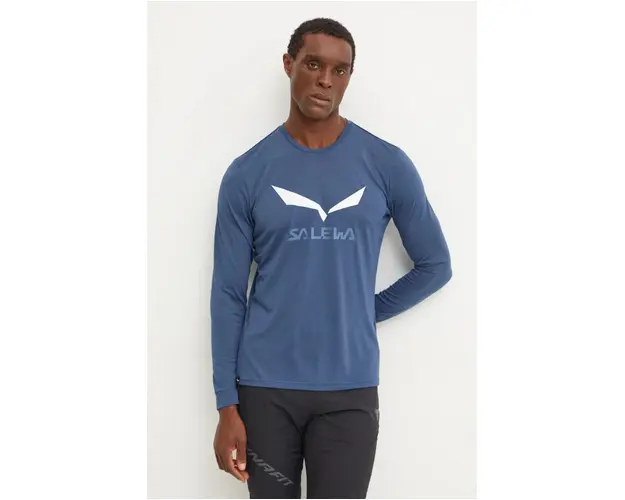 Salewa longsleeve sport Solidlogo cu imprimeu