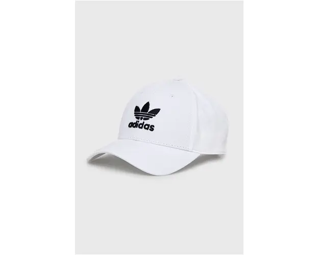 adidas Originals sapca de baseball din bumbac culoarea alb, cu imprimeu FJ2545