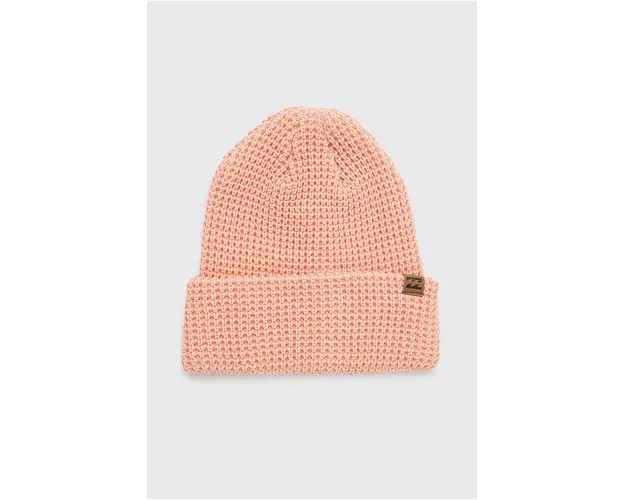 Billabong caciula culoarea portocaliu, din tricot gros