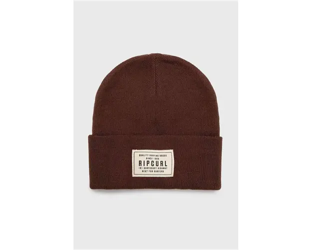 Rip Curl caciula culoarea maro, din tricot gros
