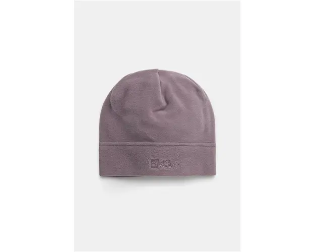 Jack Wolfskin caciula culoarea violet, din tesatura neteda