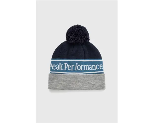 Peak Performance caciula culoarea gri, din tricot gros