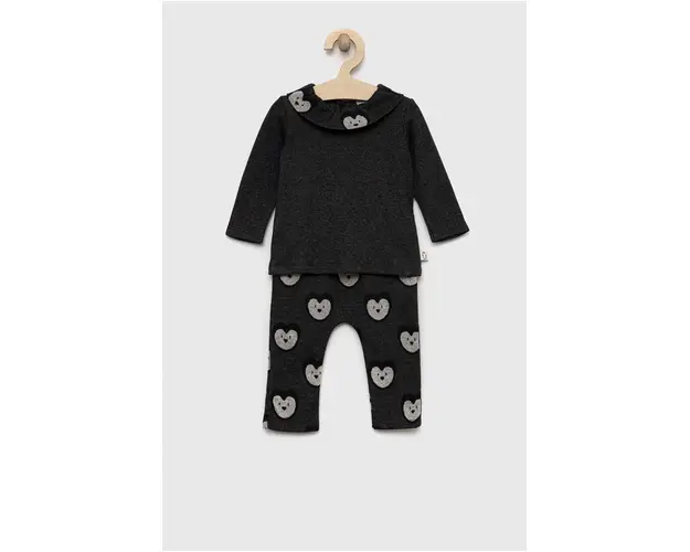 United Colors of Benetton compleu bebe culoarea gri