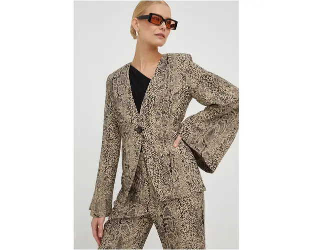 By Malene Birger sacou culoarea maro, un singur rand de nasturi, modelator