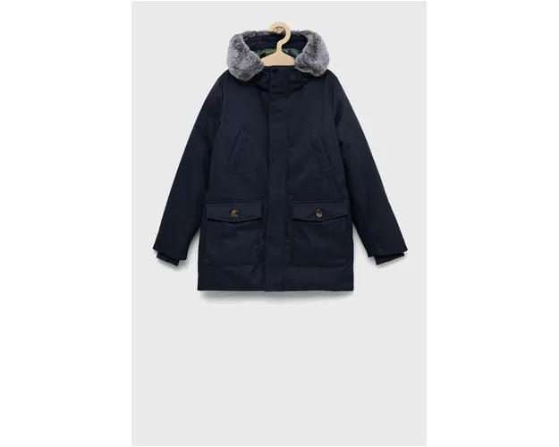 Geox parka pentru copii culoarea albastru marin