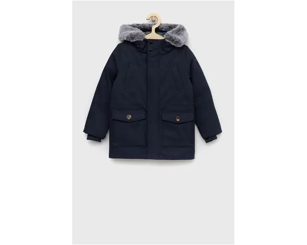 Geox parka pentru copii culoarea albastru marin