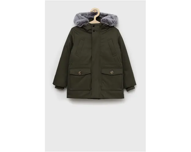 Geox parka pentru copii culoarea verde