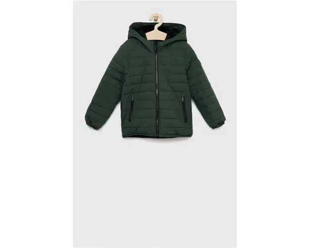 Abercrombie & Fitch geaca copii culoarea verde