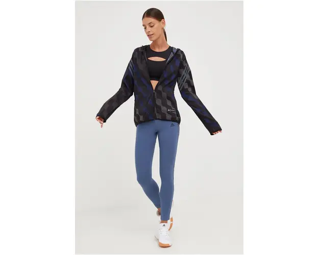 adidas Performance windbreaker Marimekko , culoarea negru, de tranzitie