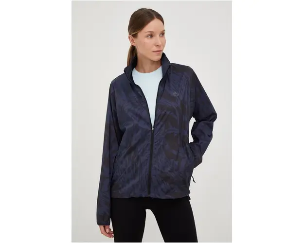 adidas Performance jacheta de alergare Fast culoarea albastru marin, de tranzitie