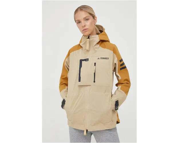 adidas TERREX geaca outdoor Xploric culoarea bej